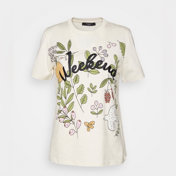 🔥NWT MaxMara Embroidered Tee - Picture 4 of 13